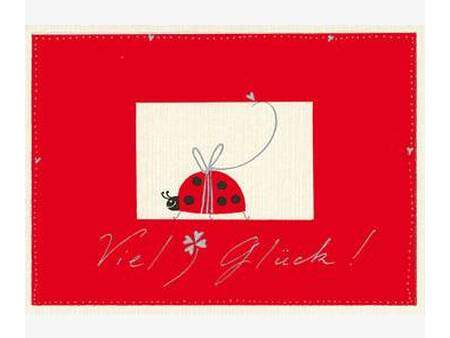 Postkarte "Viel Glück" von Turnowsky